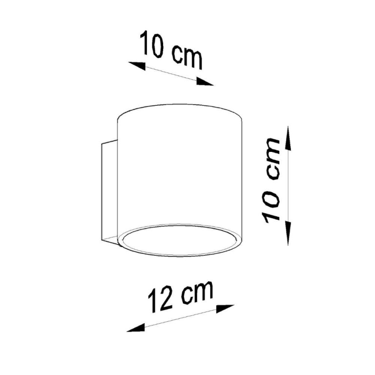 famlights famlights | Wandleuchte Oke in Anthrazit G9