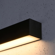 famlights | LED Wandleuchte Per in Schwarz 31W 3640lm 3000K