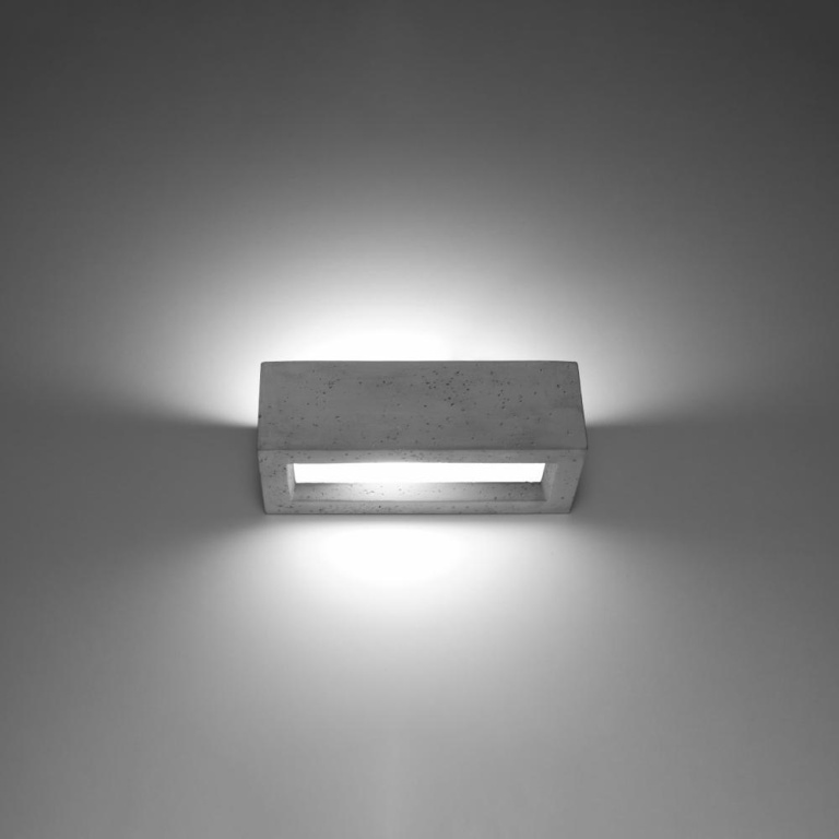 famlights famlights | Wandleuchte Vaya in Grau E27 300 mm