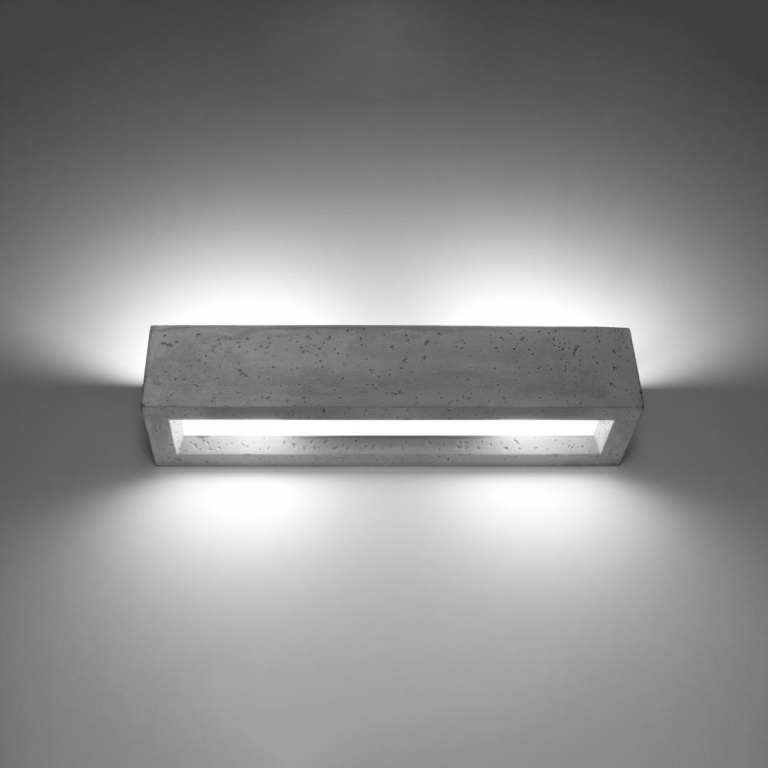 famlights famlights | Wandleuchte Vaya in Grau E27 500mm