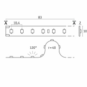 Pro LED Strip Silver P75 830 5m   23W 700lm/m 96LEDs/m 3000K