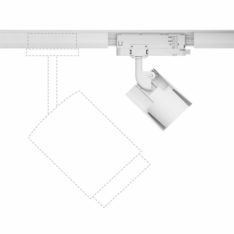 Paulmann ProRail3 LED Schienenspot Kratos schwarz 36° 1000lm 9W 3000K (LED fest verbaut)