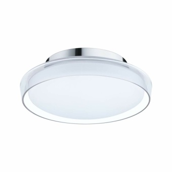 Paulmann Selection Bathroom LED Deckenleuchte Luena Glas/Chrom Vollglas IP44 3000K 600lm 11,5W 230V