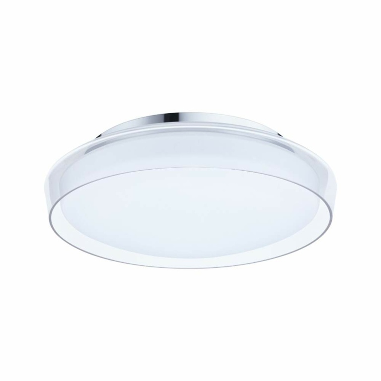 Paulmann Selection Bathroom LED Deckenleuchte Luena Glas/Chrom Vollglas IP44 3000K 860lm 16,5W 230V