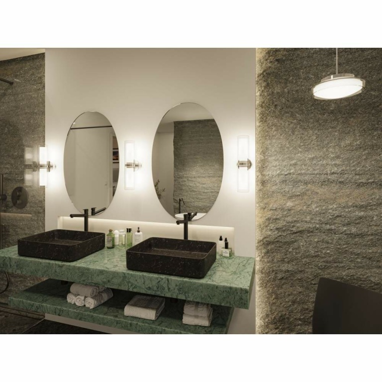 Paulmann Selection Bathroom LED Pendelleuchte Luena Glas/Chrom Vollglas IP44 3000K 600lm 11,5W 230V