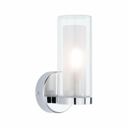 Wandleuchte Luena Glas/Chrom 1-flammig IP44 E14 max. 20W dimmbar 230V