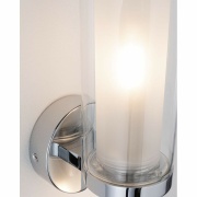 Wandleuchte Luena Glas/Chrom 1-flammig IP44 E14 max. 20W dimmbar 230V