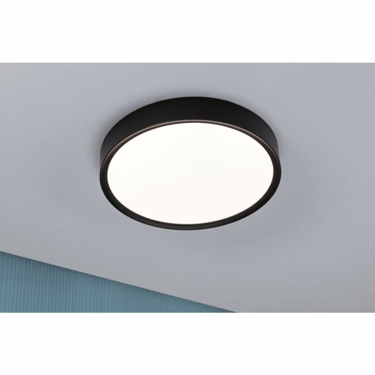 Paulmann Selection Bathroom LED Deckenleuchte Tega  IP44  White Switch 1200lm 230V 22,5W  Schwarz matt