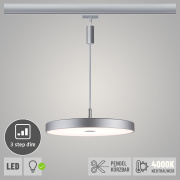 URail LED Pendelleuchte Hildor Chrom matt 3-step-Dim 15W 4000K 850lm dimmbar