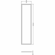 Einlegepanel, LED Panel 300x1200 mm, 67 W, RGB/4000 K, Schwarz, Spannungskonstant, 24 V/DC