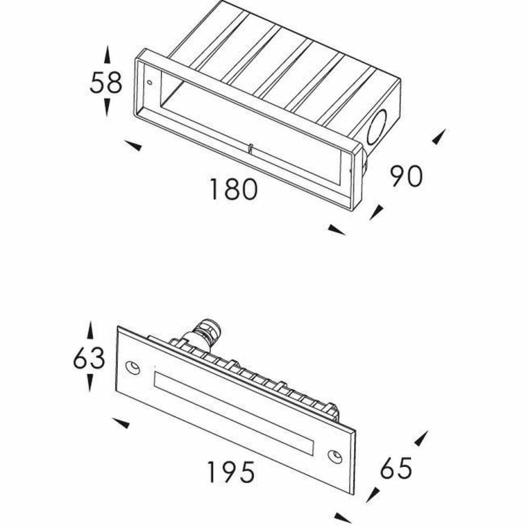 Deko-Light Bodeneinbauleuchte, Line IV, 3,7 W, 3000 K, Silber, 220-240 V/AC, 50 / 60 Hz