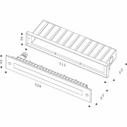 Bodeneinbauleuchte, Line IV, 7,1 W, 3000 K, Silber, 220-240 V/AC, 50 / 60 Hz