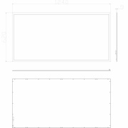 Einlegepanel, Standard Flex 625x1250, 60W, 3000/4000/6000 K, Weiß, Stromkonstant, 33-38 V/DC, Bemess