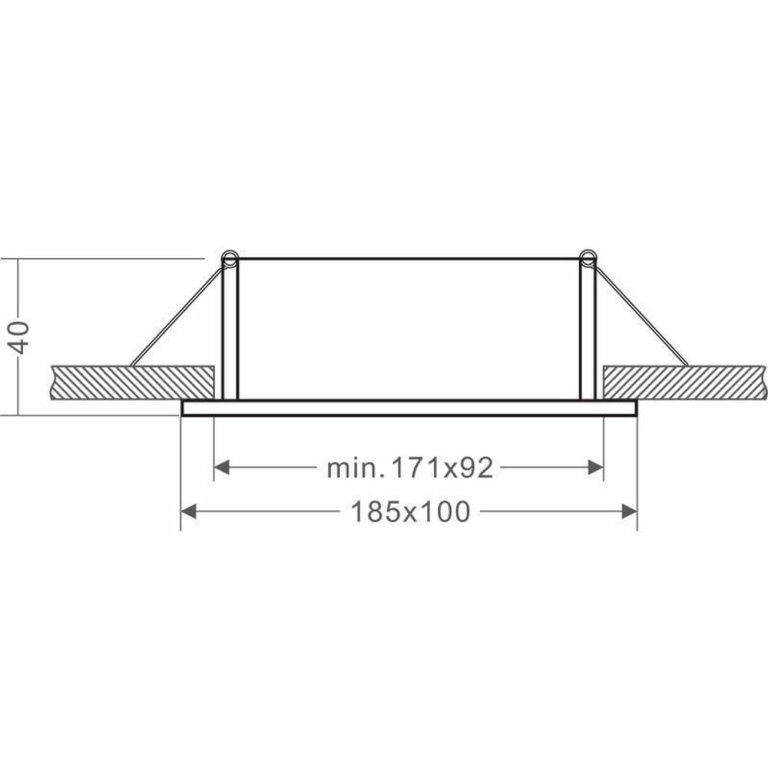 Deko-Light Deckeneinbauring, Algol II Eckig, 2x max.35 W MR16, Weiß, Spannungskonstant, 12 V/AC/DC