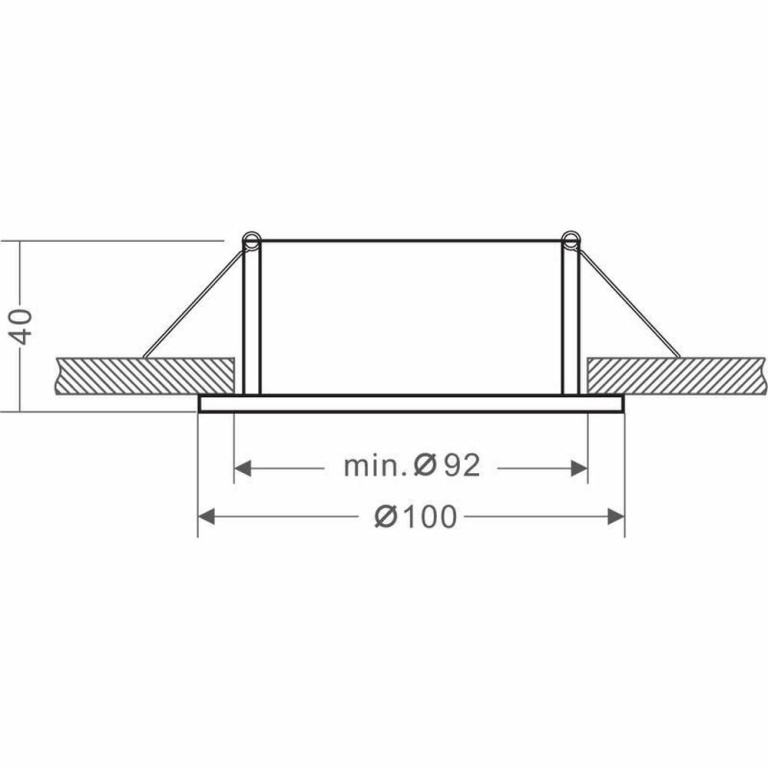 Deko-Light Deckeneinbauring, Enif Rund, 1x max. 35 W MR16, Weiß, Spannungskonstant, 12 V/AC/DC