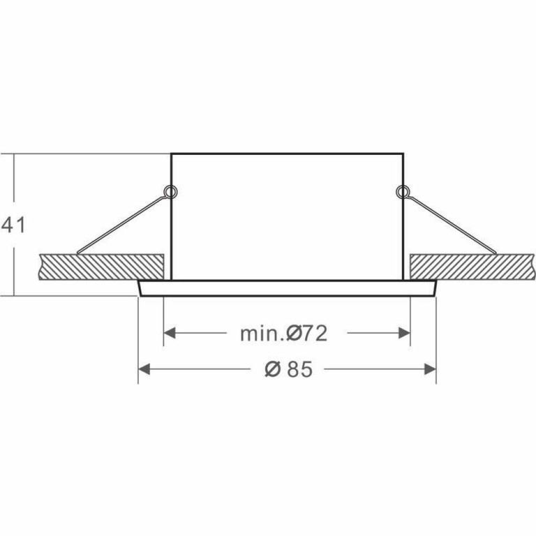 Deko-Light Deckeneinbauring, Mizar I, 1x max. 35 W MR16, Weiß, Spannungskonstant, 12 V/AC/DC