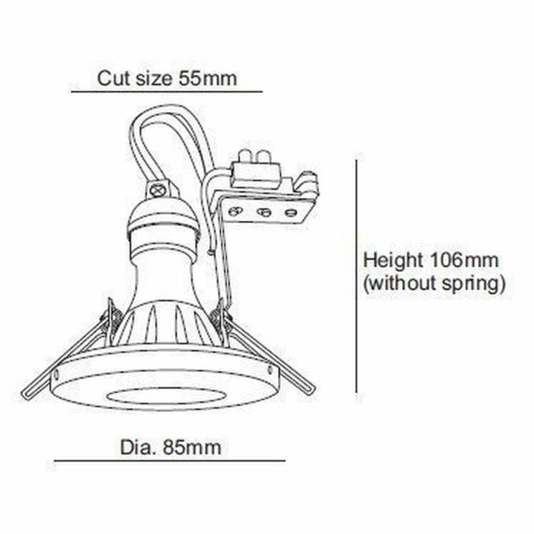 Deko-Light Deckeneinbauring, Alcor, 1x max. 35 W GU10, Silber, 220-240 V/AC, 50 / 60 Hz