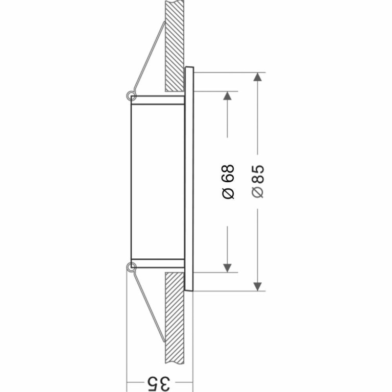 Deko-Light Deckeneinbauring, Altair Rund, 1x max. 35 W MR16, Weiß, Spannungskonstant, 12 V/AC/DC