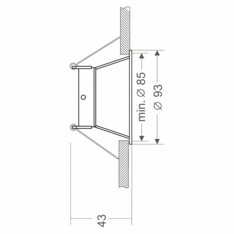 Deko-Light Deckeneinbauring, Arktur Rund, 1x max. 35 W MR16, Weiß, Spannungskonstant, 12 V/AC/DC