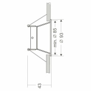 Deckeneinbauring, Arktur Rund, 1x max. 35 W MR16, Weiß, Spannungskonstant, 12 V/AC/DC