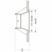 Deckeneinbauring, Arktur Eckig, 1x max. 35 W MR16, Weiß, Spannungskonstant, 12 V/AC/DC