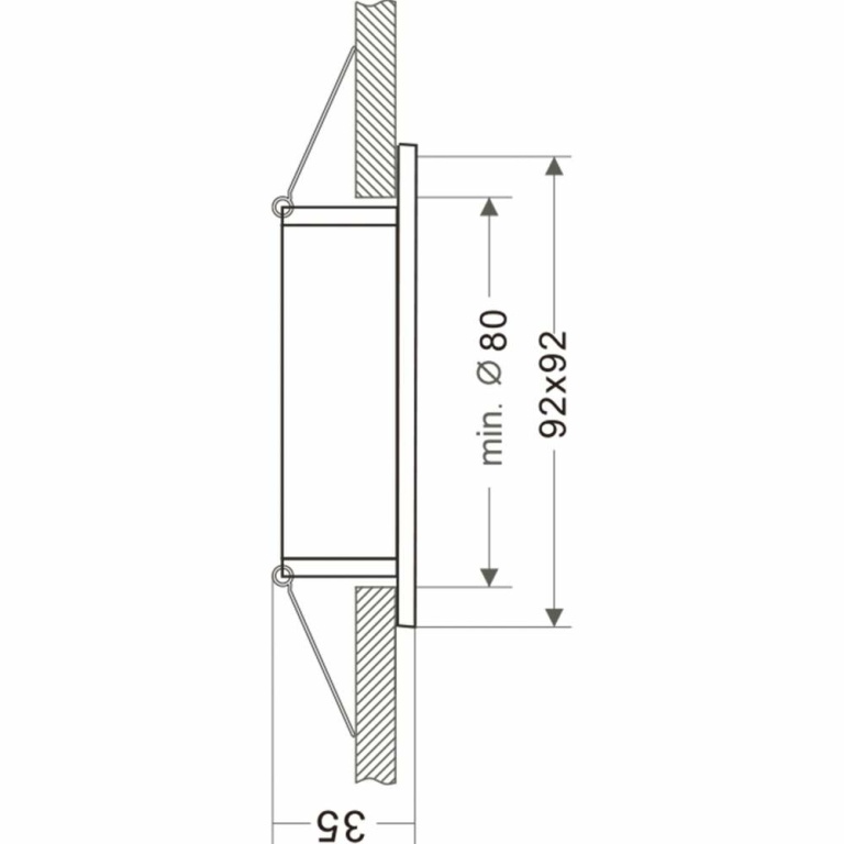 Deko-Light Deckeneinbauring, Sirrah Eckig, 1x max. 35 W MR16, Weiß, Spannungskonstant, 12 V/AC/DC