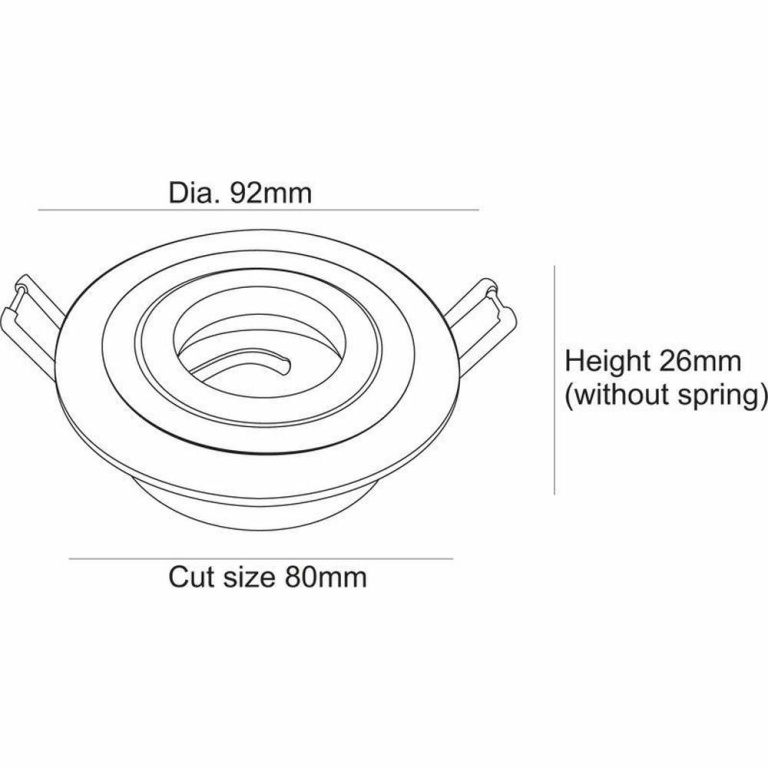 Deko-Light Deckeneinbauring, Modula Round, Tilt, 1x max 35 W MR16, Silber, Spannungskonstant, 12 V/AC/DC