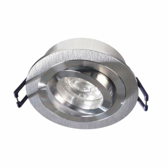 Deko-Light Deckeneinbauring, Modula Round, Tilt, 1x max 35 W MR16, Silber, Spannungskonstant, 12 V/AC/DC