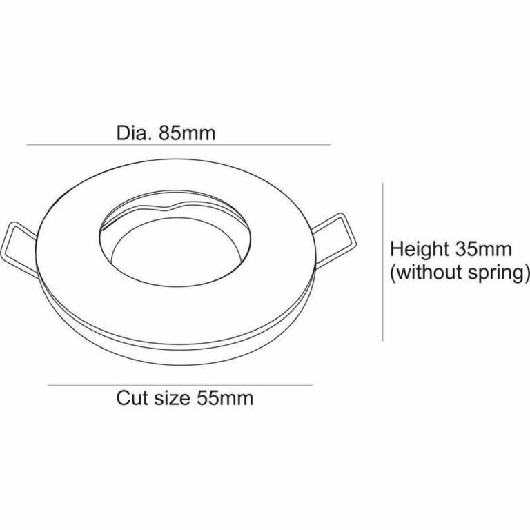 Deko-Light Deckeneinbauring, Drop Rund, 1x max 35 W MR16, Silber, Spannungskonstant, 12 V/AC/DC