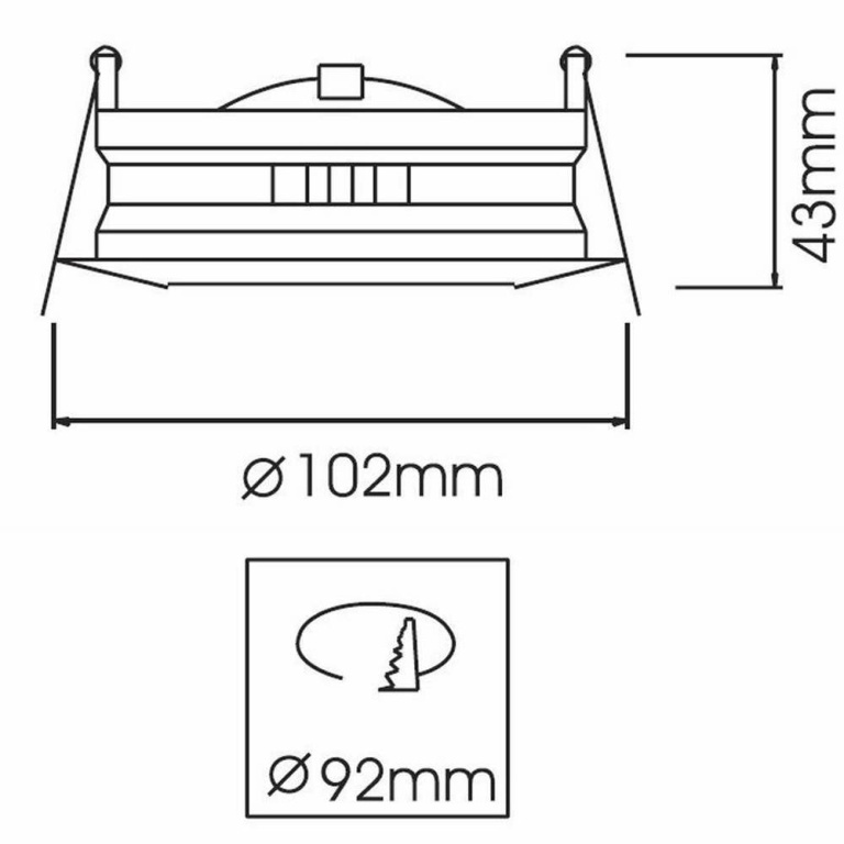 Deko-Light Deckeneinbauring, Swing Rund, Tilt, 1x max 50 W MR16, Weiß, Spannungskonstant, 12 V/AC/DC