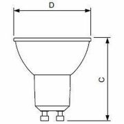 Philips, Leuchtmittel, MASTER VALUE DT, GU10, 230 V/AC, 2000-2700 K, 36 Grad, 3.7 W