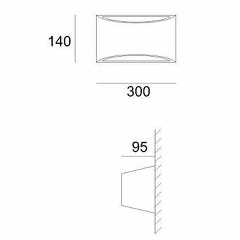 Deko-Light Wandaufbauleuchte, Arianna, 1x max. 80 W R7S 78 mm, Weiß, 220-240 V/AC, 50 / 60 Hz