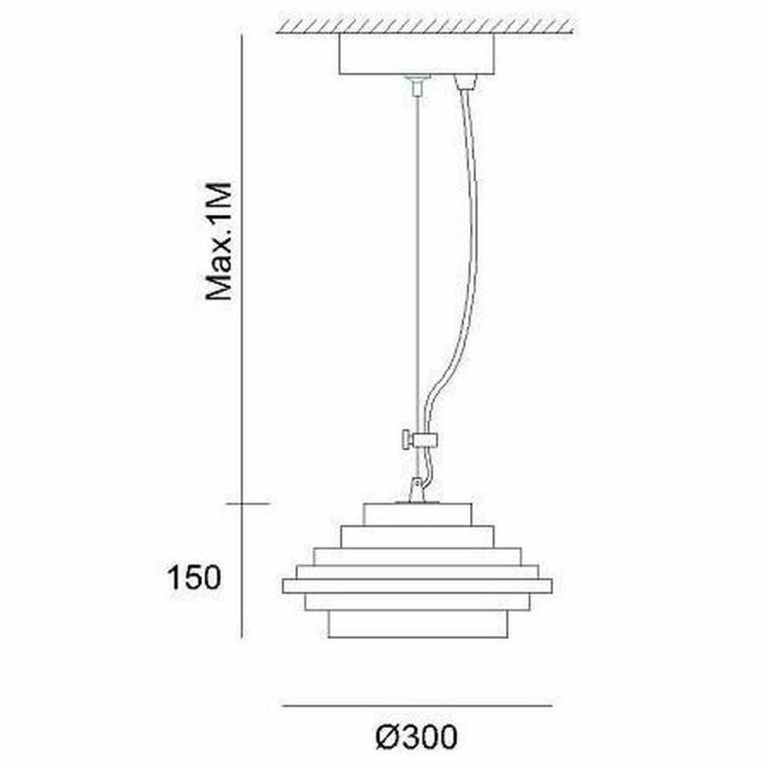 Deko-Light Pendelleuchte, Esmeralda, 1x max. 40 W E27, Weiß, 220-240 V/AC, 50 / 60 Hz