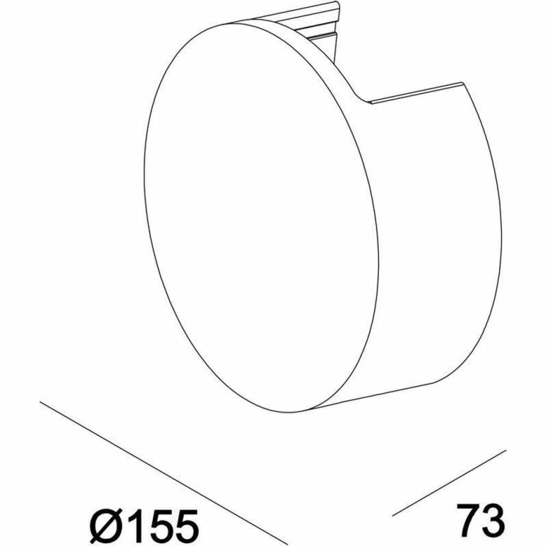 Deko-Light Wandaufbauleuchte, Lupe II, 6,2 W, 3000 K, Grau, 220-240 V/AC, 50 / 60 Hz