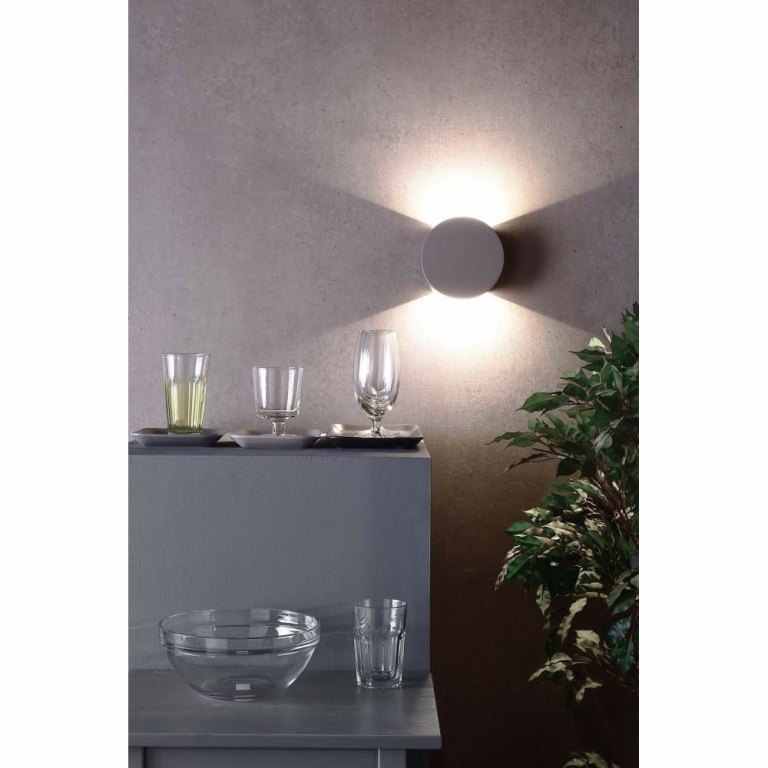 Deko-Light Wandaufbauleuchte, Lupe II, 6,2 W, 3000 K, Grau, 220-240 V/AC, 50 / 60 Hz