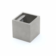 Wandaufbauleuchte, Cube, 1x max. 25 W G9, Grau, 220-240 V/AC, 50 / 60 Hz