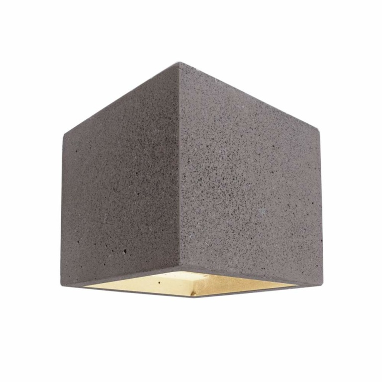 Deko-Light Wandaufbauleuchte, Cube, 1x max. 25 W G9, Dunkelgrau, 220-240 V/AC, 50 / 60 Hz