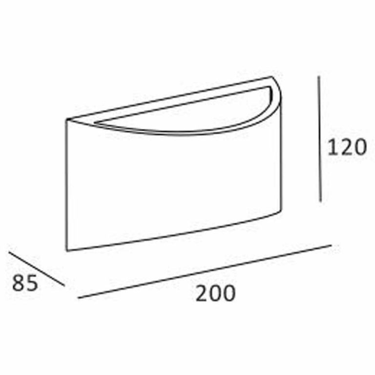 Deko-Light Wandaufbauleuchte, Arianna II, 1x max. 25 W G9, Grau, 220-240 V/AC, 50 / 60 Hz