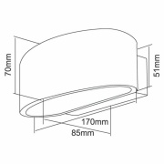 Wandaufbauleuchte, Arietis, 1x max. 42 W G9, Weiß, 220-240 V/AC, 50 / 60 Hz