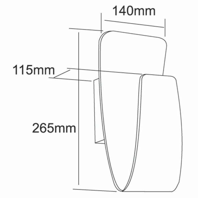 Deko-Light Wandaufbauleuchte, Canopus, 16 W, DIM, 2000-3000 K, Weiß, 220-240 V/AC, 50 / 60 Hz