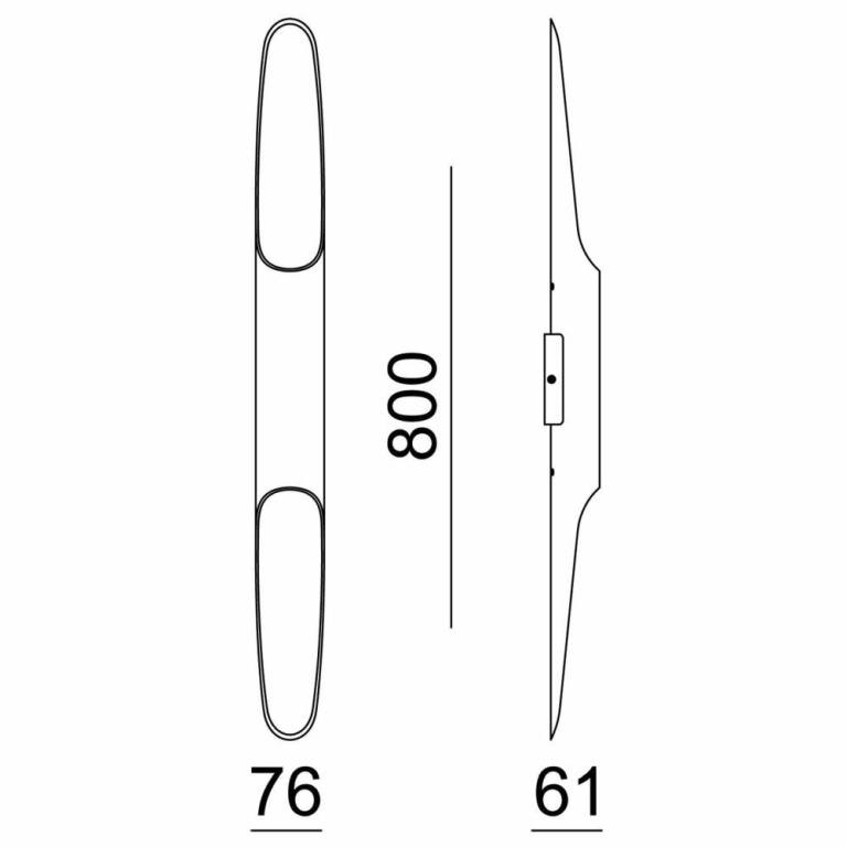 Deko-Light Wandaufbauleuchte, Apodis 800 mm, DIM, 10,8 W, 3000K, Gold, 220-240 V/AC, 50 / 60 Hz