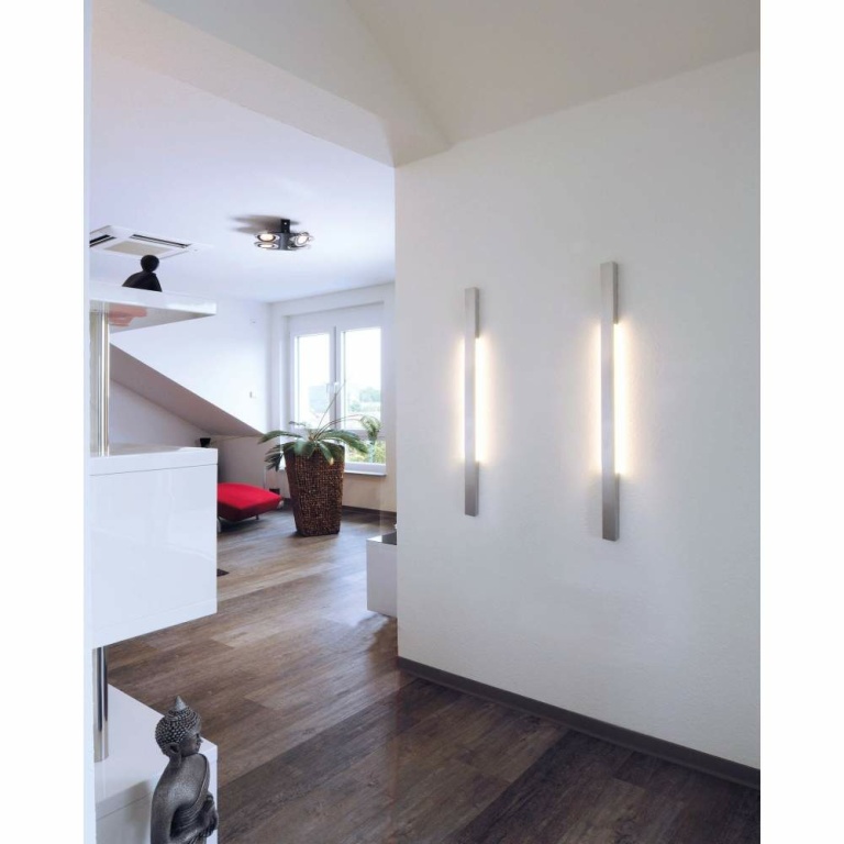 Deko-Light Wandaufbauleuchte, Larga 910 mm, 9 W, 3000 K, Silber, 100-277 V/AC, 50 / 60 Hz