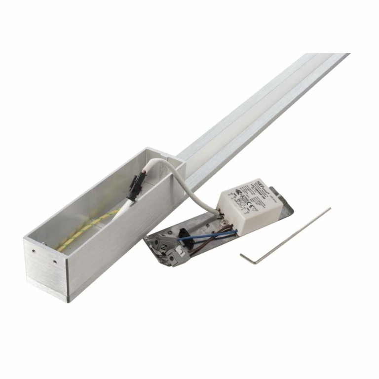 Deko-Light Wandaufbauleuchte, Larga 910 mm, 9 W, 3000 K, Silber, 100-277 V/AC, 50 / 60 Hz