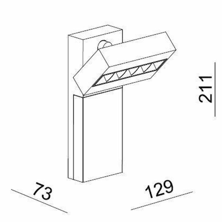 Deko-Light Wandaufbauleuchte, Ceti 5, 13 W, DIM, 3000 K, Weiß, 220-240 V/AC, 50 / 60 Hz