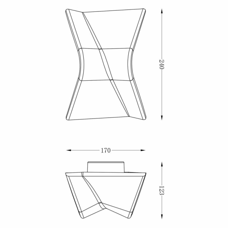 Deko-Light Wandaufbauleuchte, FLY I, 4 W, DIM, 3000 K, Weiß, 220-240 V/AC, 50 / 60 Hz