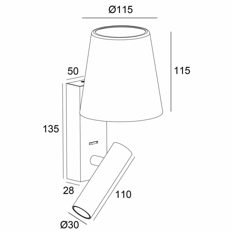 Deko-Light Wandaufbauleuchte, Alwa I, 3,5 W, 3000 K, Weiß, 220-240 V/AC, 50 / 60 Hz