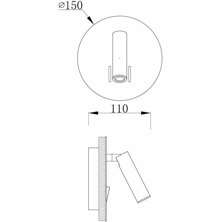 Deko-Light Wandaufbauleuchte, Brahe IV Rund, 8,5 W, 3000 K, Weiß, 220-240 V/AC, 50 / 60 Hz