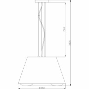 Pendelleuchte, Misteria III, 3x max. 60 W E27, Weiß, 220-240 V/AC, 50 / 60 Hz