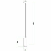 Pendelleuchte, Barrel, 1x max. 40 W E27, Silber, 220-240 V/AC, 50 / 60 Hz