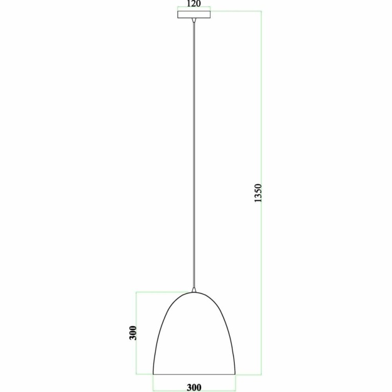 Deko-Light Pendelleuchte, Bell, 1x max. 40 W E27, Kupfer, 220-240 V/AC, 50 / 60 Hz